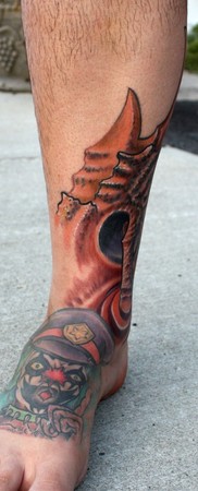 Ty McEwen - bio mechanical tattoo